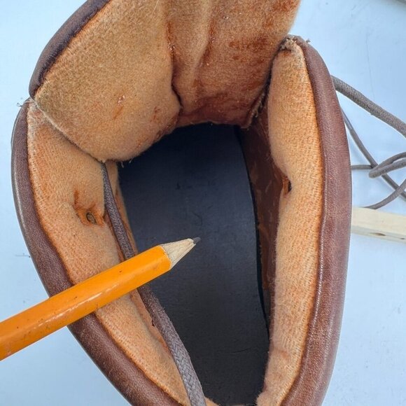 Timberland Men Size 6 Brown Leather Lace Up Hiking Trail Ankle Stomper Boot - Picture 10 of 13